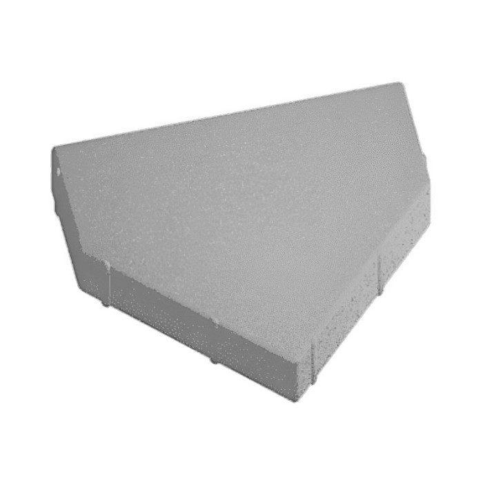 Фигурная тротуарная плитка Шапка Серый